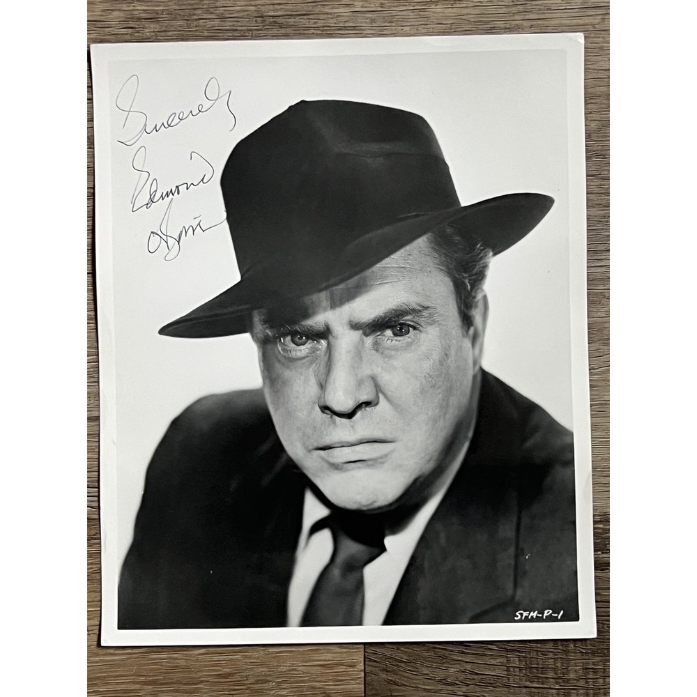 Edmond O'Brien Signed 8x10 Photo JSA CS27926 Shield for Murder Autograph